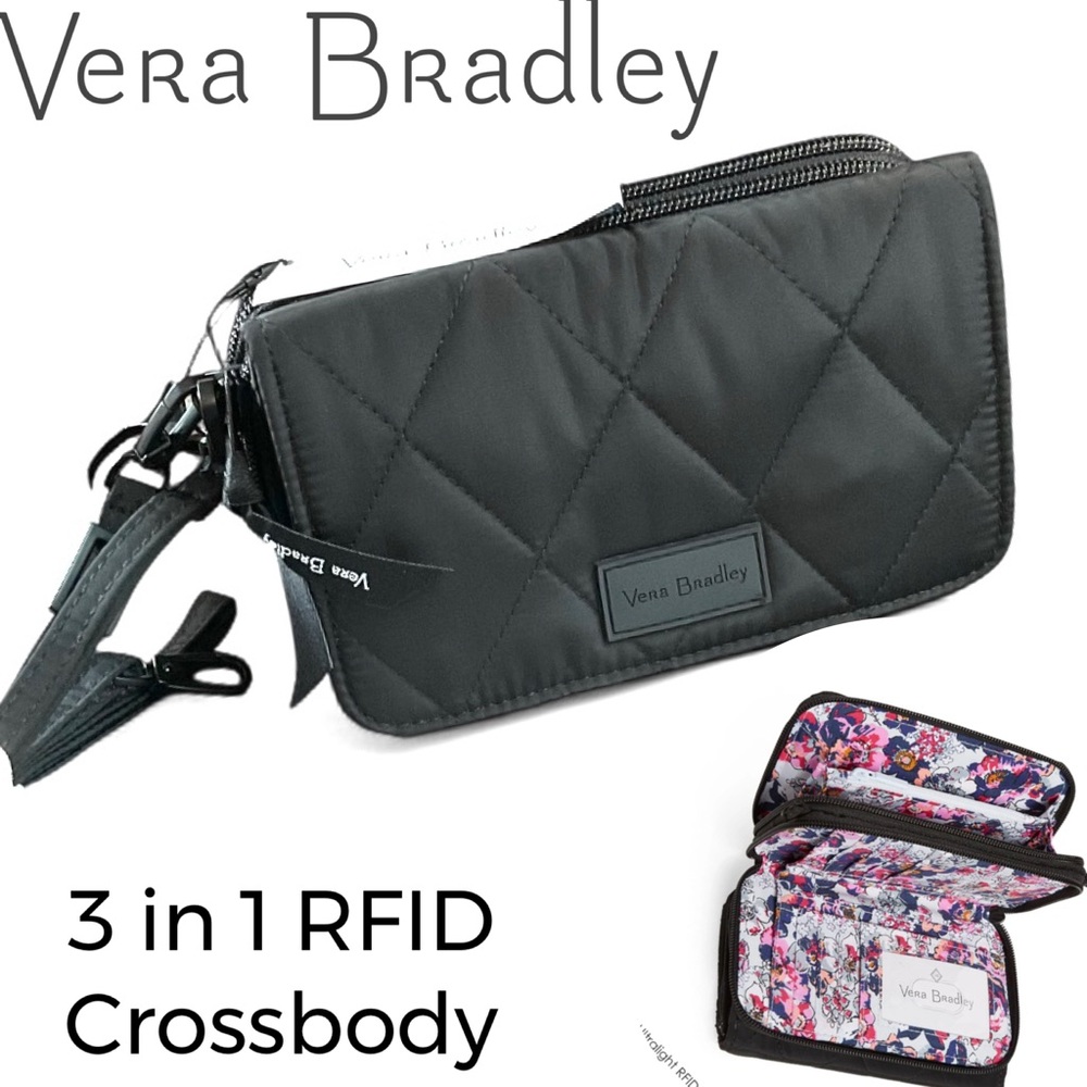 🌸Vera Bradley RFID 3 in 1 Crossbody NWT